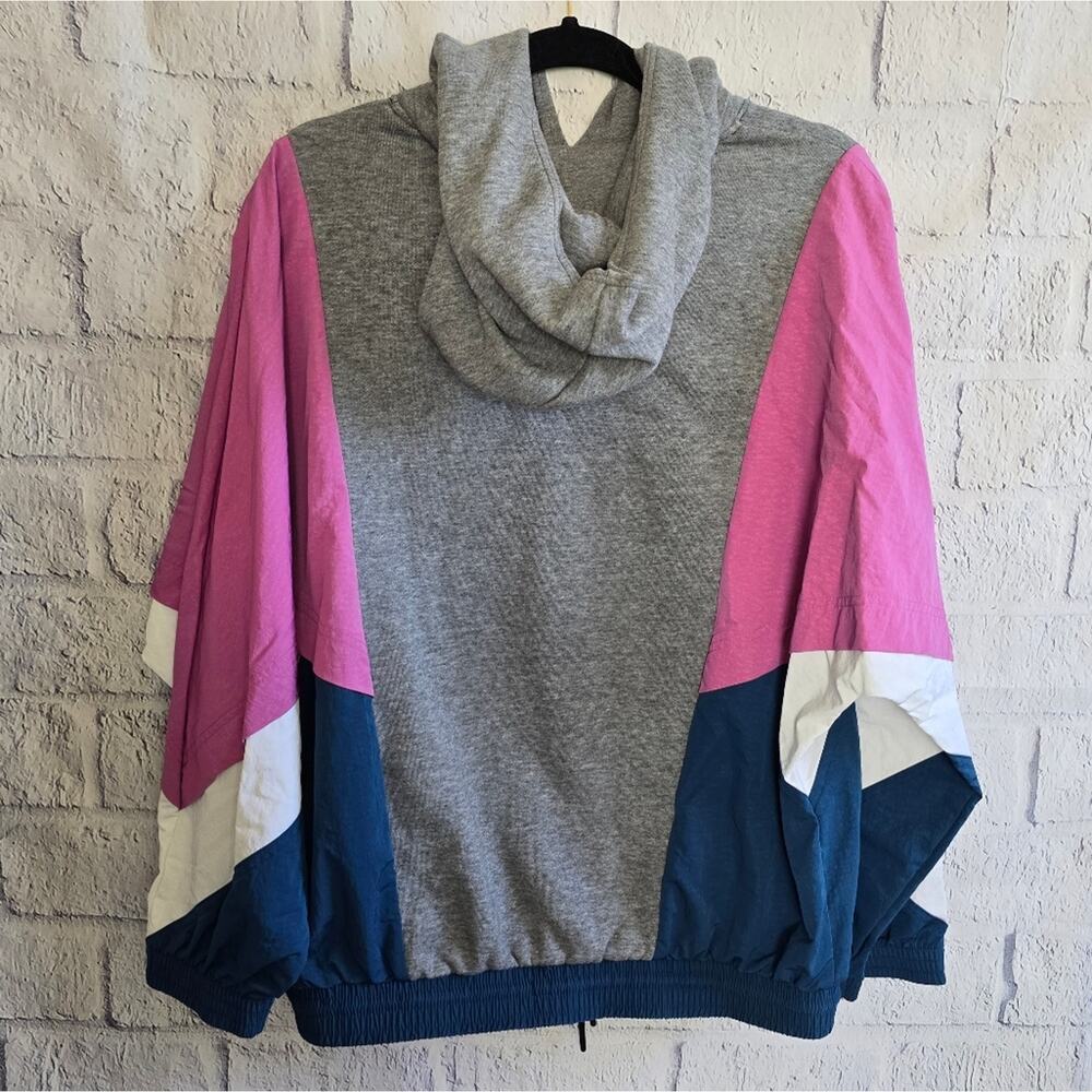 Vintage Style Retro 90s Nike Colorblock Icon Clash Hoodie SZ XS - Picture 3 of 15